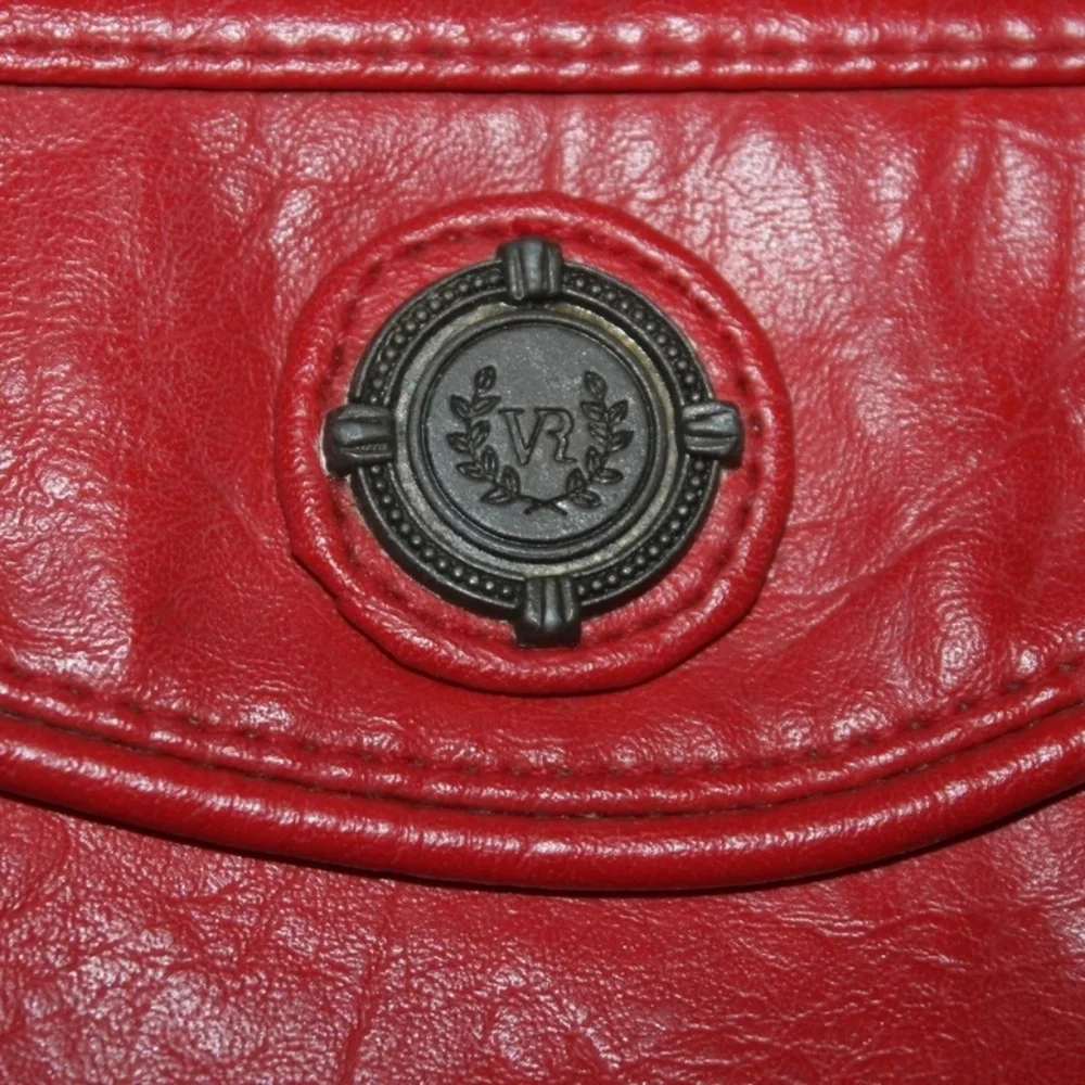 Vintage VR Classic Small Red Leather Crossbody Purse